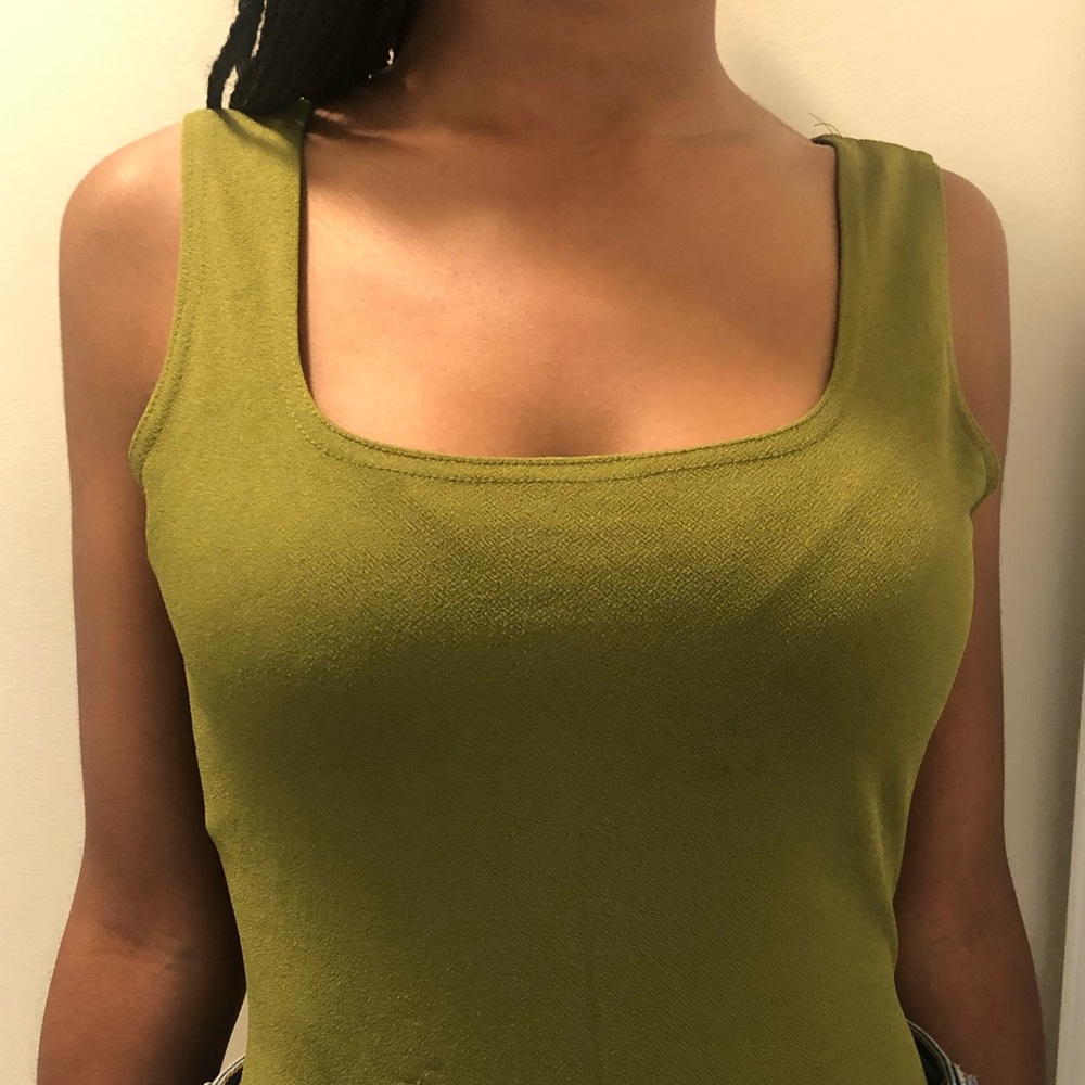 Boohoo green body suit size 8